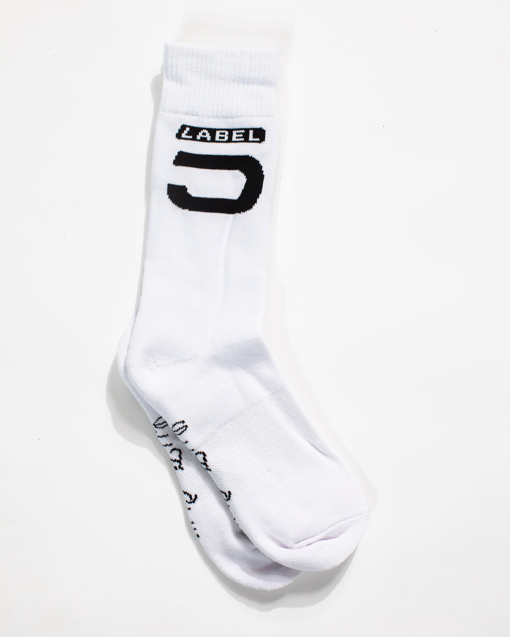 LFC “5” Jacquard Crew Sock (White)